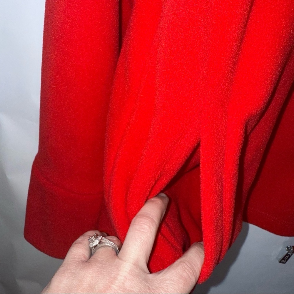 Clavin Klein Performance Fleece Zipper Jacket Size Medium Red - Picture 5 of 11
